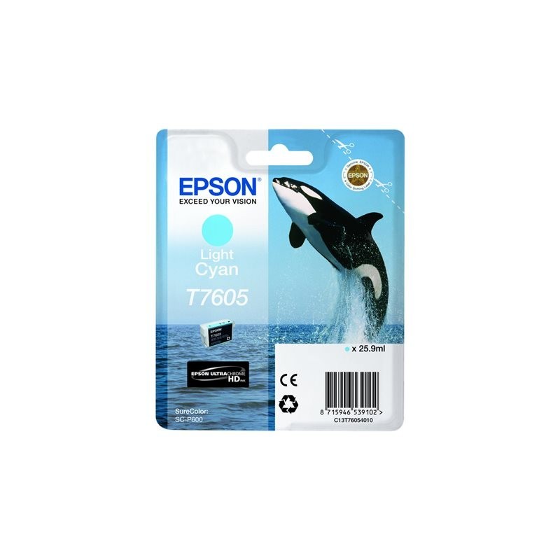 EPSON C13T76054010 Tusz Epson Singlepack light cyan SureColor SC-P600