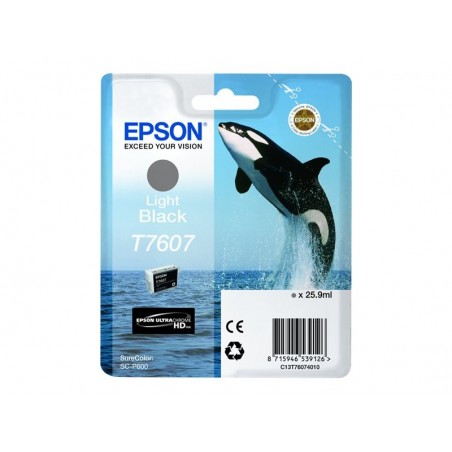 EPSON C13T76074010 Tusz Epson Singlepack light black SureColor SC-P600 EPSON C13T76074010 Tusz Epson Singlepack light black SureColor SC-P600
