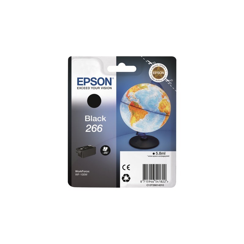 EPSON C13T26614010 Tusz Epson black 266 WorkForce WF-100W EPSON C13T26614010 Tusz Epson black 266 WorkForce WF-100W
