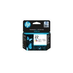 HP 22 original ink cartridge tri-colour standard capacity 5ml 165 pages 1-pack