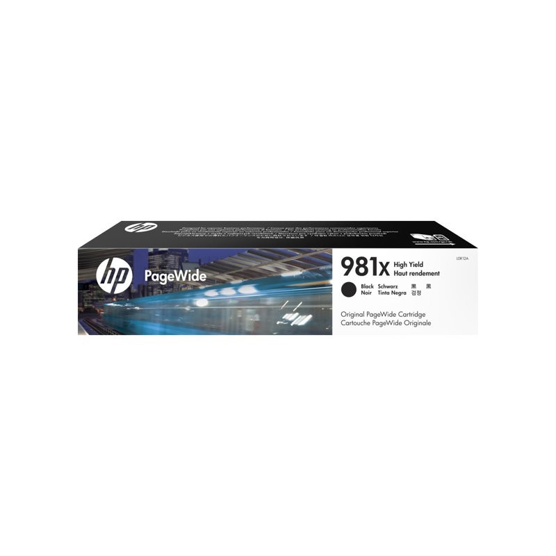 HP L0R12A Tusz HP 981X black 11 000 str. HP PageWide Enterprise 556/586 HP L0R12A Tusz HP 981X black 11 000 str. HP PageWide Enterprise 556/586