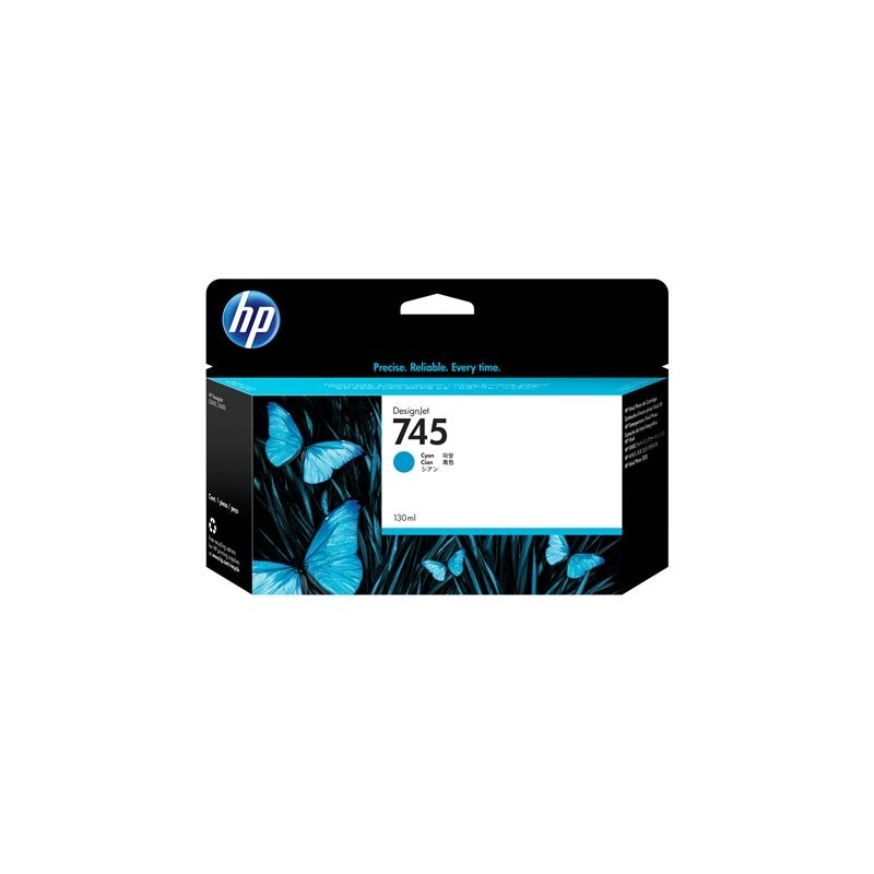 HP 745 130-ml Cyan Ink Cartridge HP 745 130-ml Cyan Ink Cartridge