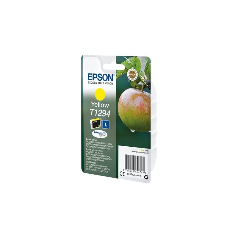 EPSON C13T12944012 Tusz Epson T1294 yellow Stylus SX425W/SX525WD/BX305F/BX320FW/BX625FWD