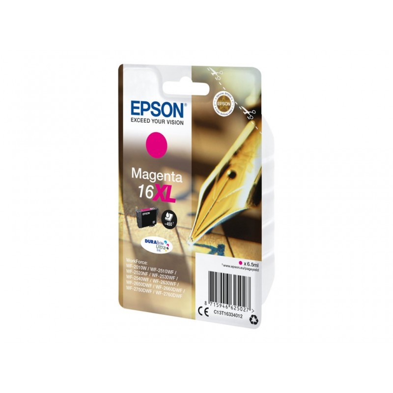 EPSON C13T16334012 Tusz Epson T1633 XL magenta DURABrite 6,5 ml WF-2010/25x0 EPSON C13T16334012 Tusz Epson T1633 XL magenta DURABrite 6,5 ml WF-2010/25x0