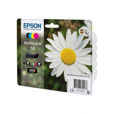 EPSON C13T18064012 Zestaw Epson T1806 CMYK MultiPack XP- 102/202/205/302/305/402/405/405WH EPSON C13T18064012 Zestaw Epson T1806 CMYK MultiPack XP- 102/202/205/302/305/402/405/405WH