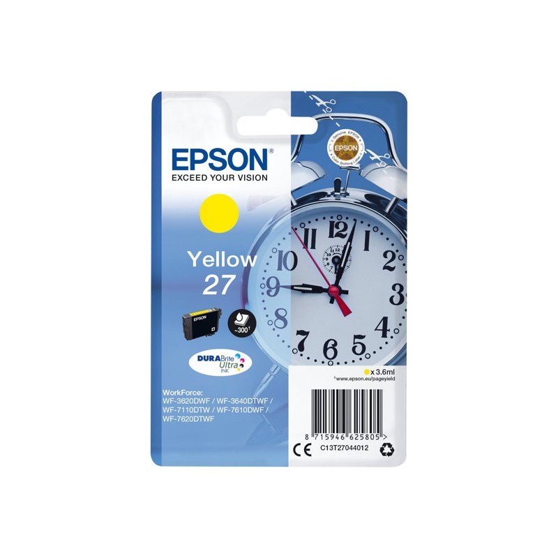 EPSON C13T27044012 Tusz Epson T2704 yellow DURABrite EPSON C13T27044012 Tusz Epson T2704 yellow DURABrite