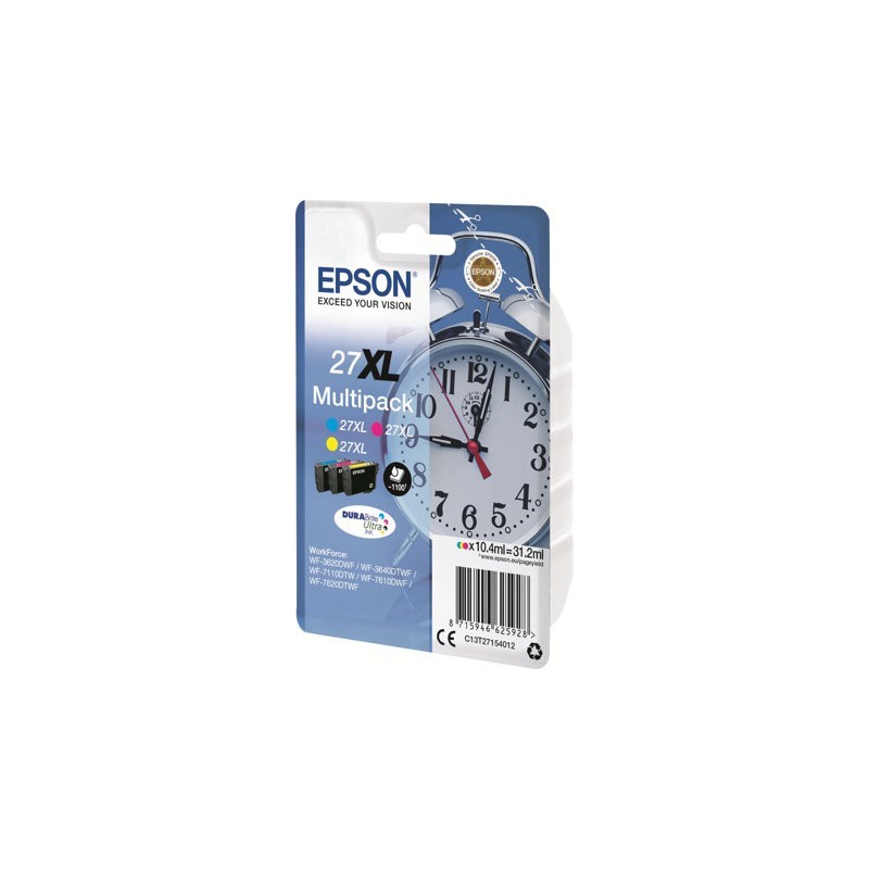 EPSON C13T27154012 Tusz Epson T2715 C/M/Y 3-color 27XL DURABrite 31.2 ml