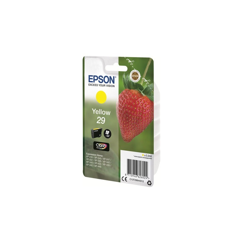 EPSON C13T29844012 Tusz Epson Singlepack yellow 29 Claria Home 3,2 ml