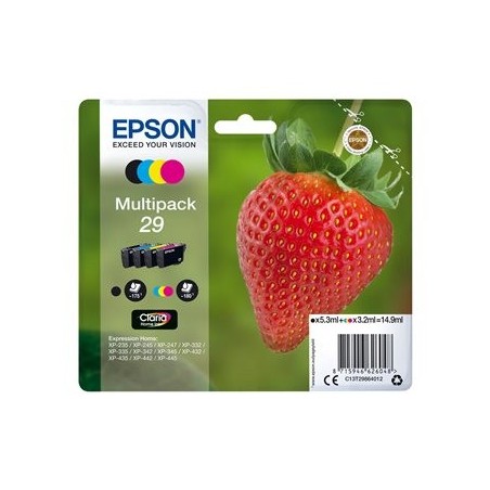 EPSON C13T29864012 Tusz Epson Strawberry Multipack Claria Home 4-color 29 14,9 ml
