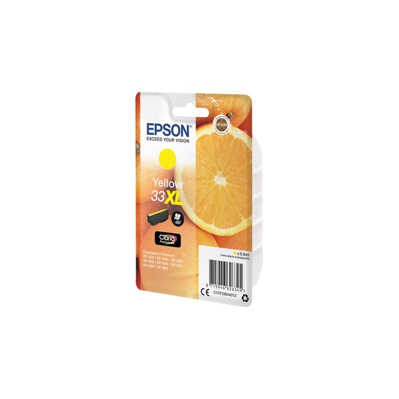 EPSON Singlepack Yellow 33XL Claria Premium Ink