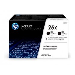 HP 26X Original LaserJet Toner Cartridges Black High Yield (2-pack) HP 26X Original LaserJet Toner Cartridges Black High Yield (2-pack)