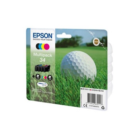 EPSON C13T34664010 Tusz EPSON Golf ball Multipack 34 4-colors DURABrite Ultra 18,7 ml