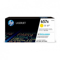 HP 657X LaserJet Original Toner Cartridge Yellow High Yield
