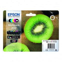 EPSON C13T02E74010 Tusz Epson Kiwi Multipack 202 CMYK+photo black Claria Premium