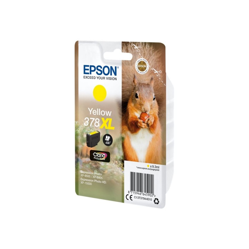 EPSON C13T37944010 Tusz Epson yellow 378XL 9.3ml Claria photo HD