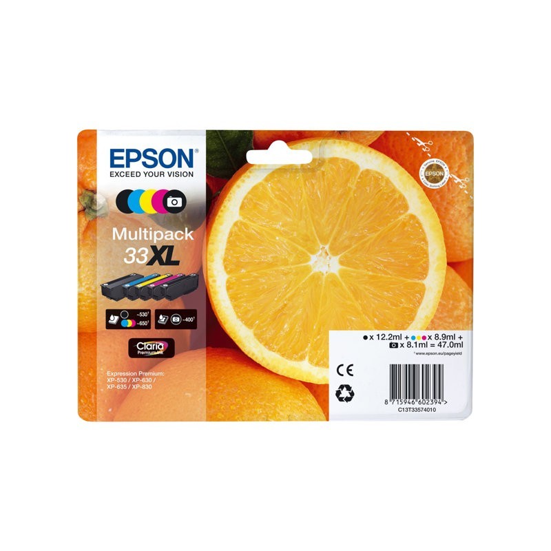 EPSON C13T33574011 Tusz Epson Premium Multipack Epson 5-color Claria 33XL