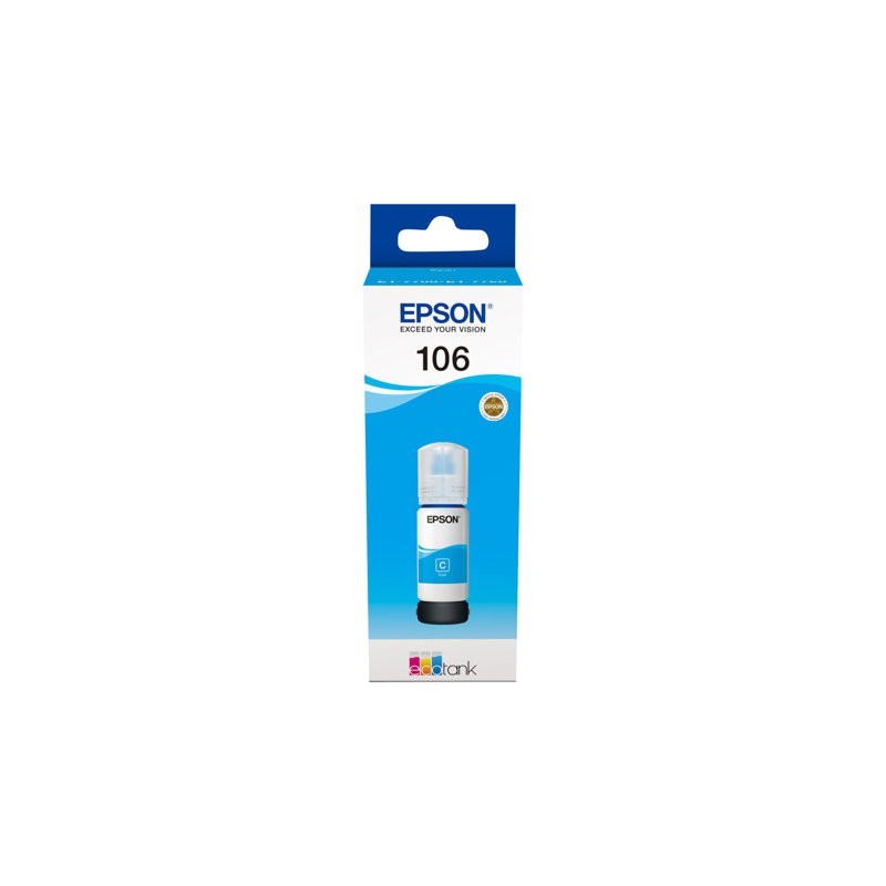 EPSON C13T00R240 Tusz Epson Cyan 106 EcoTank L7160