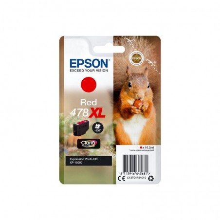 EPSON C13T04F54010 Tusz Epson red 478XL 10.2ml Claria photo HD