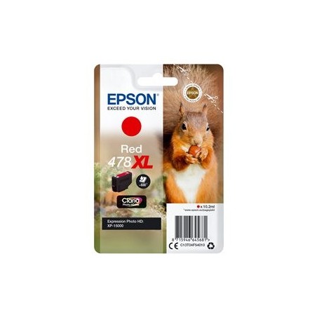 EPSON C13T04F54010 Tusz Epson red 478XL 10.2ml Claria photo HD