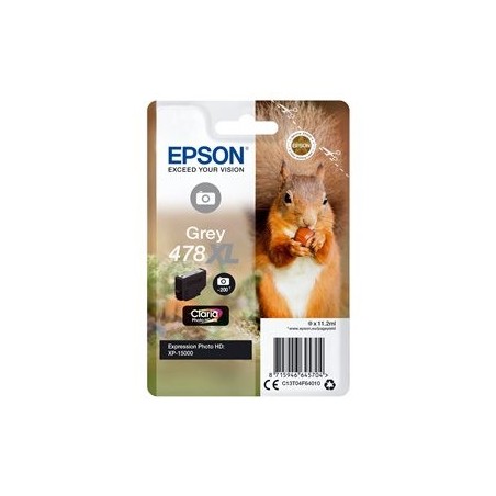 EPSON C13T04F64010 Tusz Epson grey 478XL 11.2ml  Claria photo HD