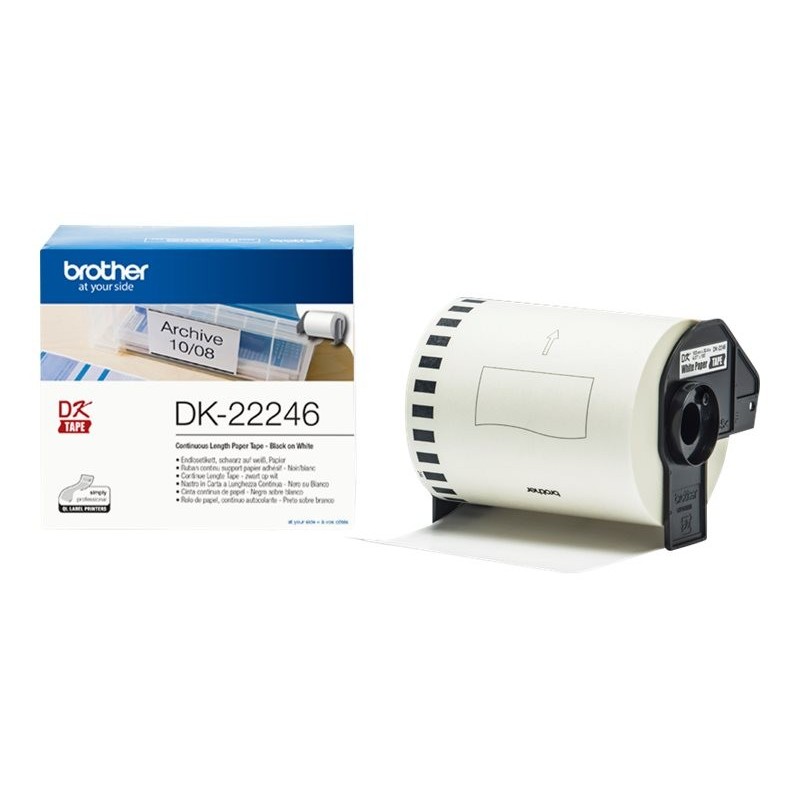 BROTHER DK22246 Brother etykiety Length free Paper 103mm x 30.48m BROTHER DK22246 Brother etykiety Length free Paper 103mm x 30.48m