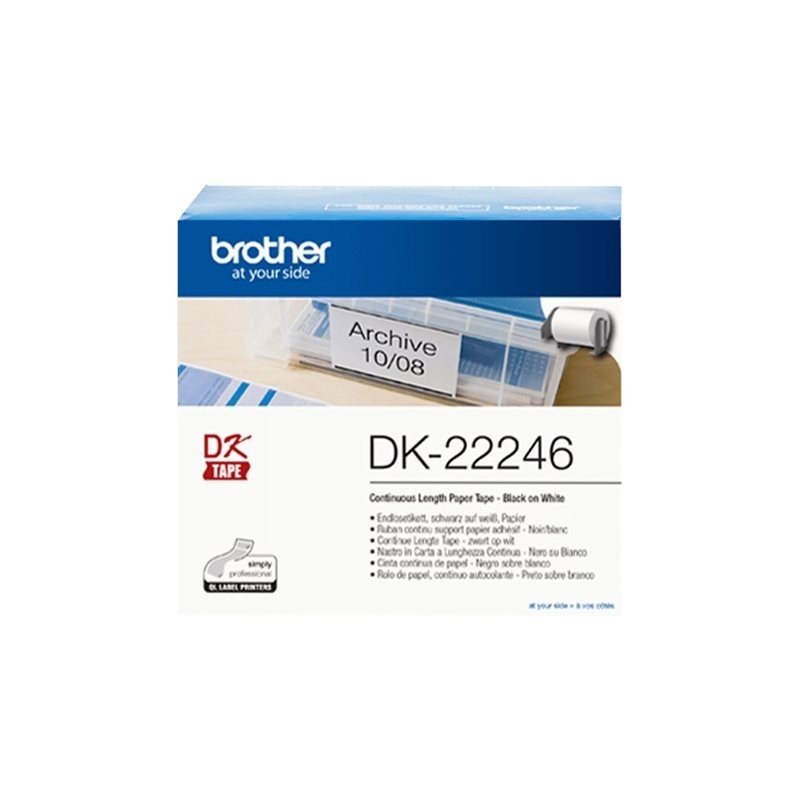 BROTHER DK22246 Brother etykiety Length free Paper 103mm x 30.48m BROTHER DK22246 Brother etykiety Length free Paper 103mm x 30.48m