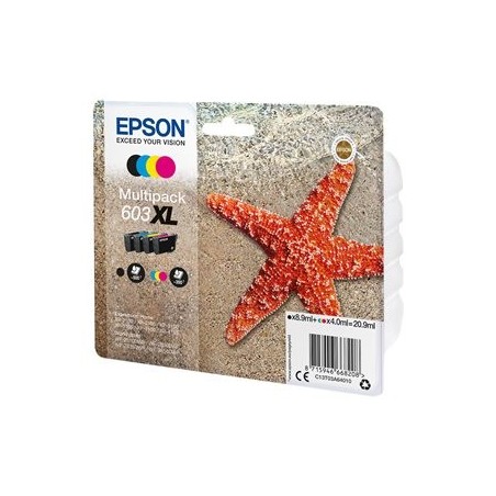 EPSON C13T03A64010 Multipack Epson C13T03A64010 4-colours 603XL 8,9 ml + 3 x 4,0 ml