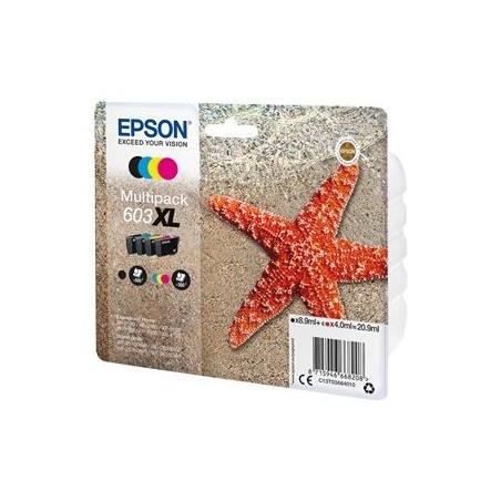 EPSON C13T03A64010 Multipack Epson C13T03A64010 4-colours 603XL 8,9 ml + 3 x 4,0 ml