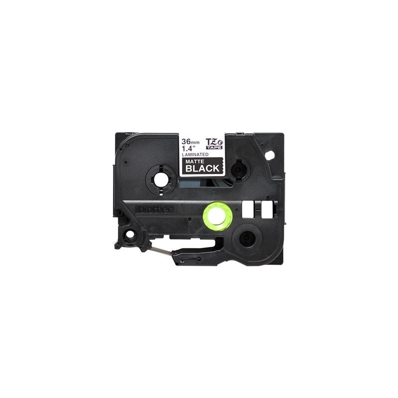 BROTHER TZeM365 tape white on blank black surface 36mm
