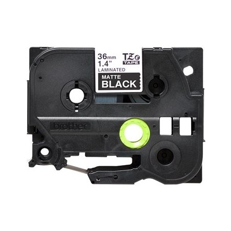 BROTHER TZeM365 tape white on blank black surface 36mm