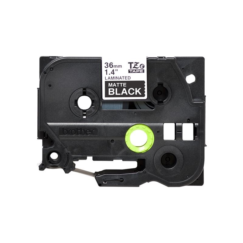 BROTHER TZeM365 tape white on blank black surface 36mm