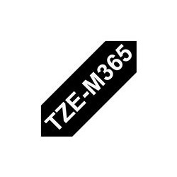 BROTHER TZeM365 tape white on blank black surface 36mm