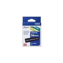 BROTHER TZeM365 tape white on blank black surface 36mm