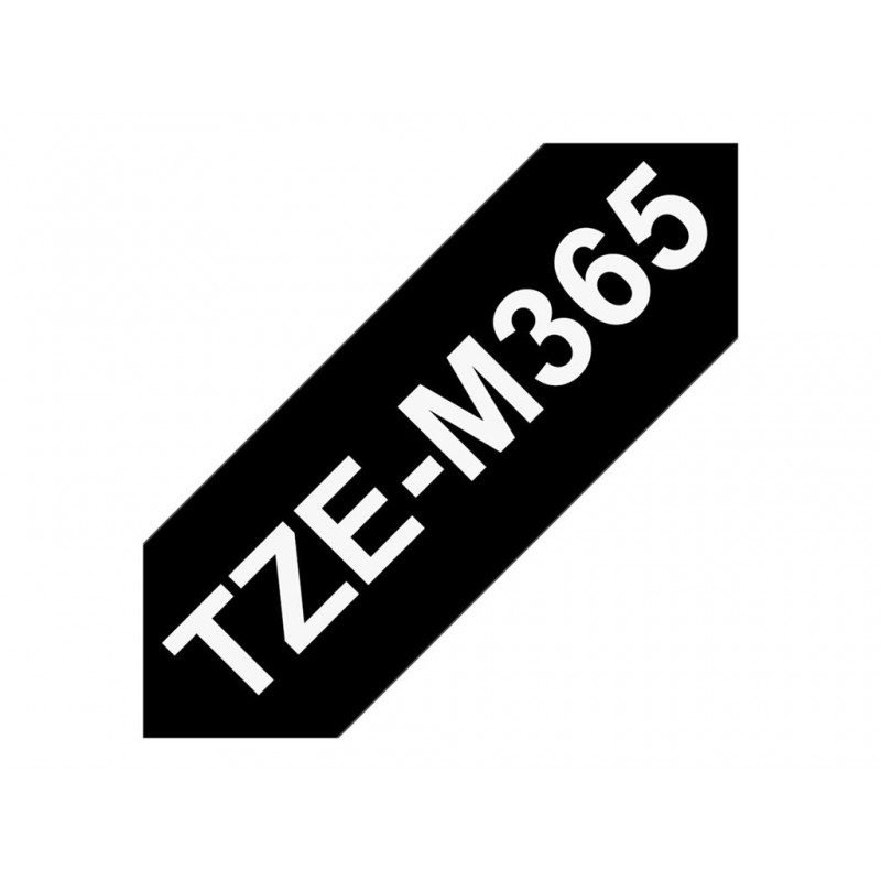 BROTHER TZeM365 tape white on blank black surface 36mm