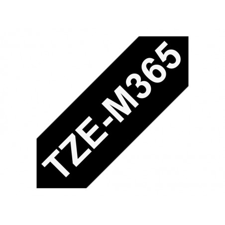 BROTHER TZeM365 tape white on blank black surface 36mm