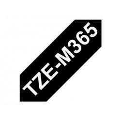 BROTHER TZeM365 tape white on blank black surface 36mm