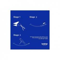 BROTHER Heat Shrink Tube Black on White 9.0mm BROTHER Heat Shrink Tube Black on White 9.0mm