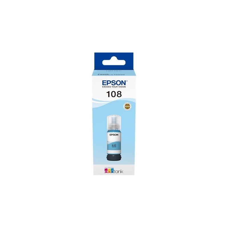 EPSON 108 EcoTank Light Cyan Ink Bottle