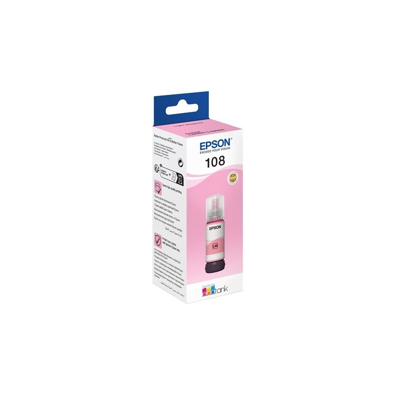 EPSON 108 EcoTank Light Magenta Ink Bottle