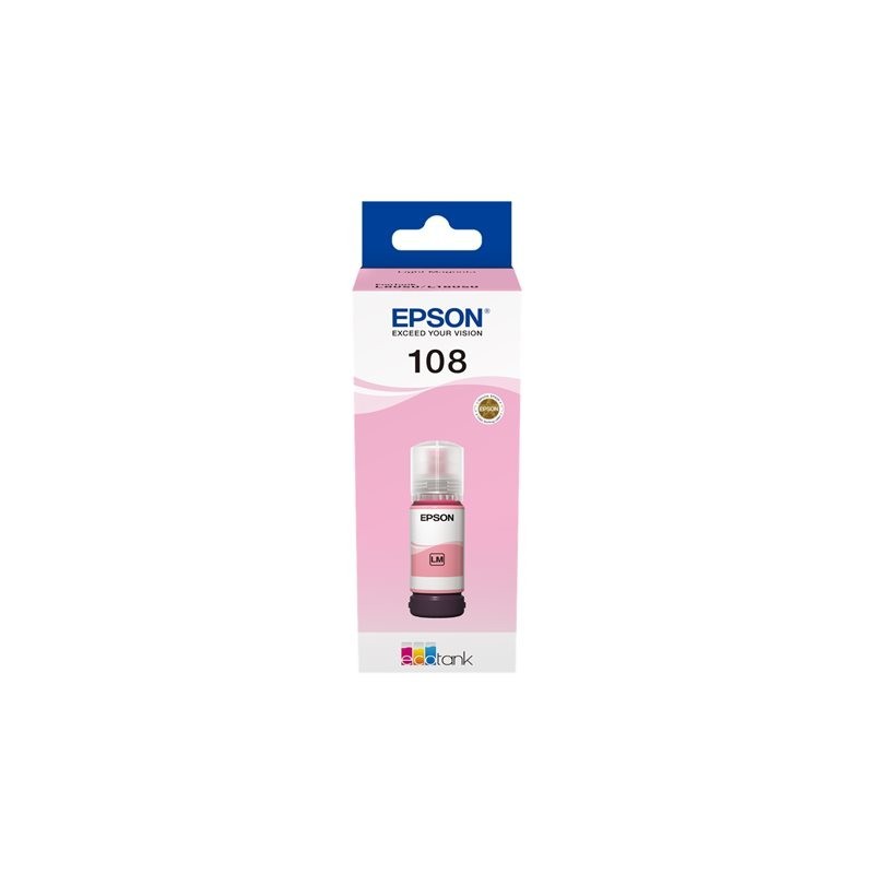 EPSON 108 EcoTank Light Magenta Ink Bottle