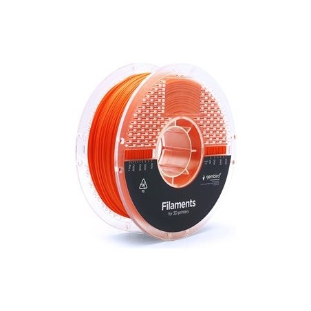 GEMBIRD Filament PLA ekstra elastyczny pomarańczowy 175 mm 1kg