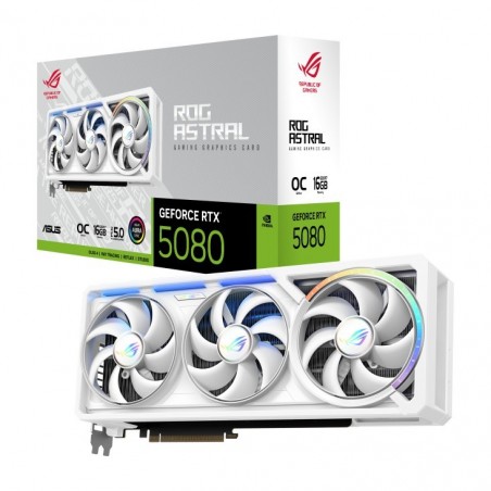 Karta graficzna GeForce RTX 5080 ROG ASTRAL OC GDDR7 256bit 2HDMI/3DP biała