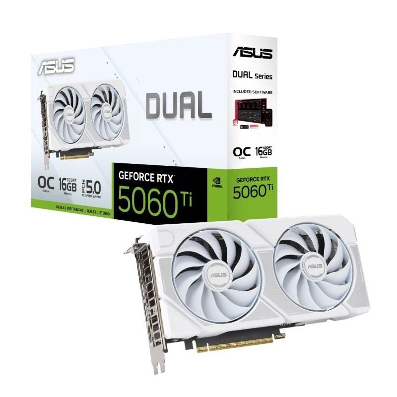 Karta graficzna RTX 5060 TI DUAL OC WHITE 16GB GDDR7 128 BIT DP