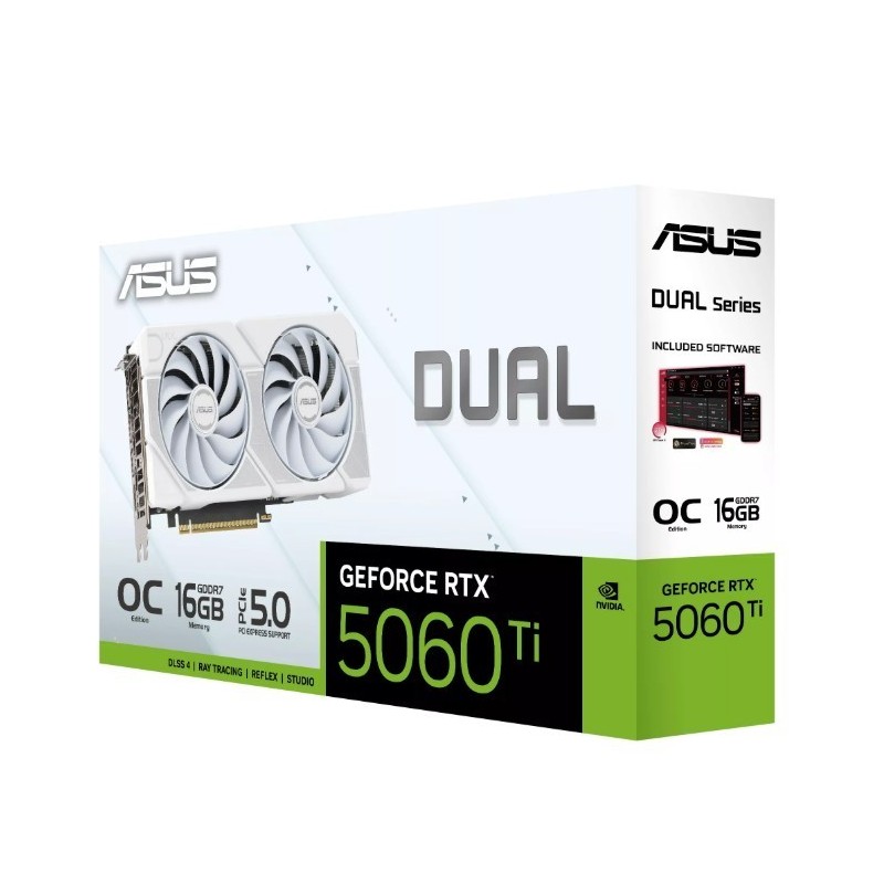 Karta graficzna RTX 5060 TI DUAL OC WHITE 16GB GDDR7 128 BIT DP