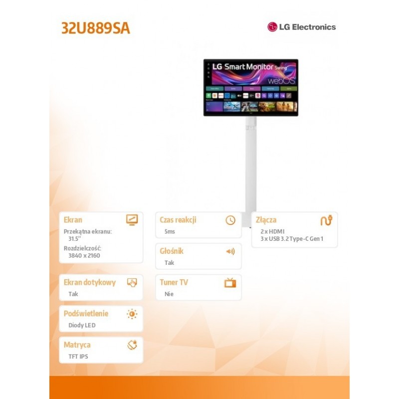 Monitor 32 cale 32U889SA Monitor 32 cale 32U889SA