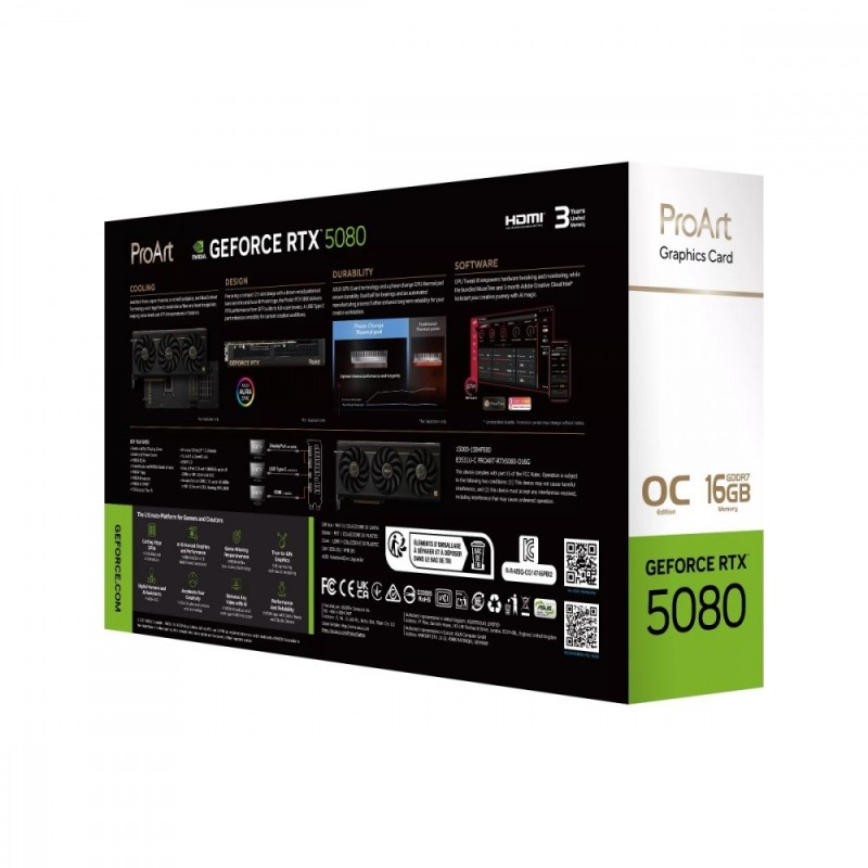 Karta graficzna GeForce RTX 5080 PRO ART OC 16GB GDDR7 256bit DP/HD