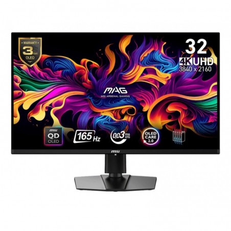 Monitor MAG 321UP QD-OLED 31.5 cala UHD/LED/Flat/165Hz/czarny Monitor MAG 321UP QD-OLED 31.5 cala UHD/LED/Flat/165Hz/czarny