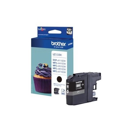 BROTHER LC123BK Tusz Brother LC123BK black 600str MFC-J4510DW