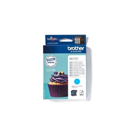 BROTHER LC123C Tusz Brother LC123C cyan 600str MFC-J4510DW / DCP-J4110DW / MFC-J470DW