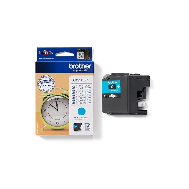 BROTHER LC125XLC Brother LC125XLC Cartus cyan de capacitate mare - 1.200 pagini